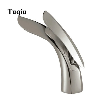 ™ Gold Brass Bathroom Faucet Single Handle Basin Mixer Tap - Rose Gold