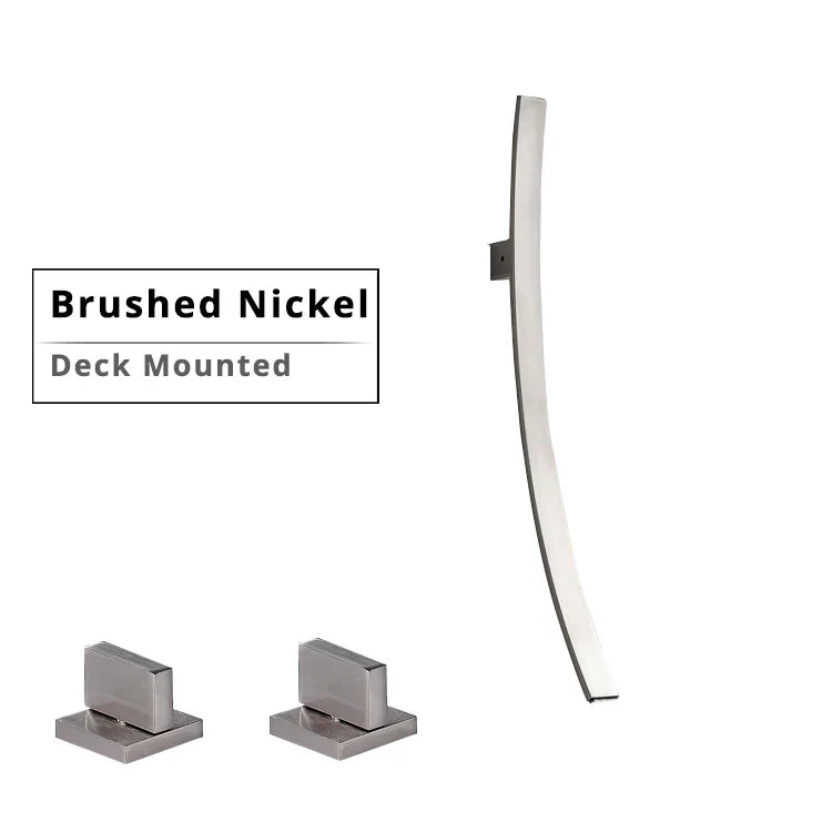 DecorBites™ 70cm Wall Mounted Black Bronze Waterfall Basin Mixer Tap