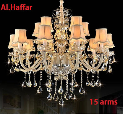 DecorBites™ Crystal Chandelier Light Fixtures for Modern Luxury Living and Bedrooms