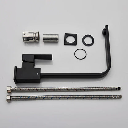 DecorBites™ Kitchen Faucet: Brushed Gold/Nickle/Black Hot Cold Mixer Crane Water Tap