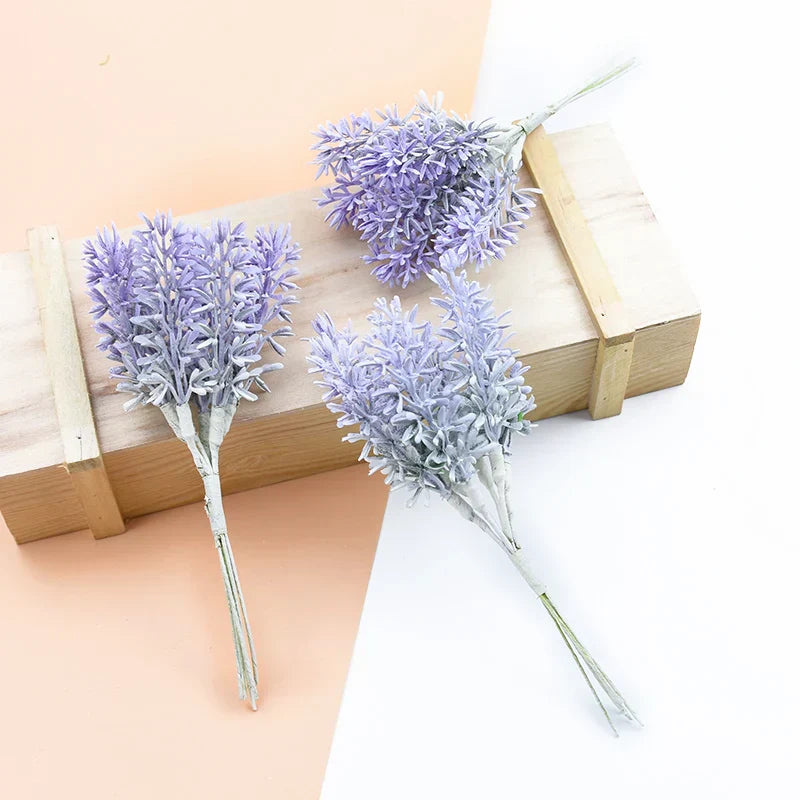 ™ Lavender Foam Wreaths Home Wedding Decor Silk Flowers Bouquet