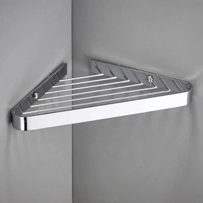 DecorBites™ Brass Bathroom Shower Rack Wall Mounted Shelf
