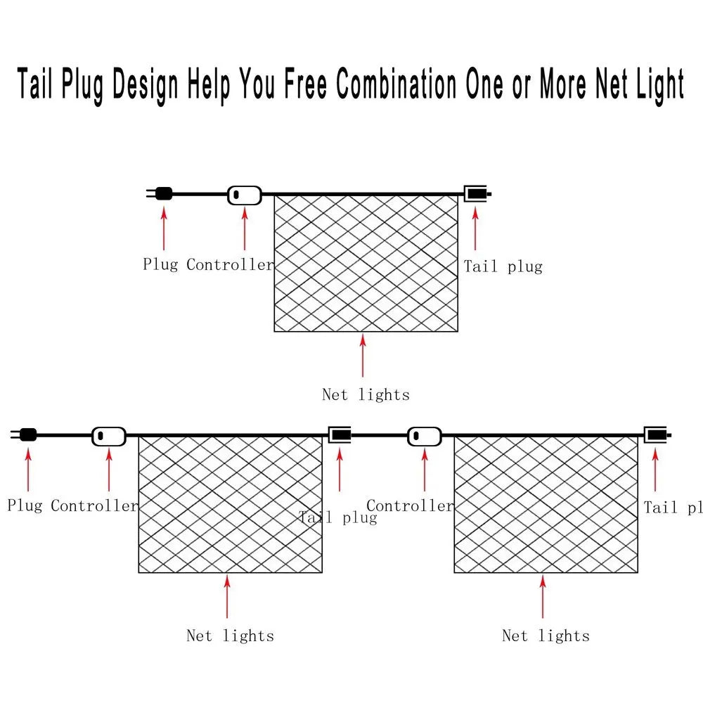 DecorBites™ LED String Lights 8 Modes for Christmas Festival Wedding Party