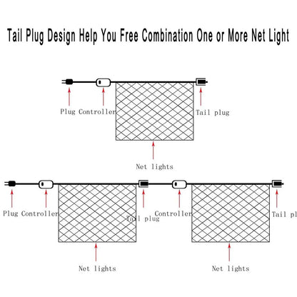 DecorBites™ LED String Lights 8 Modes for Christmas Festival Wedding Party