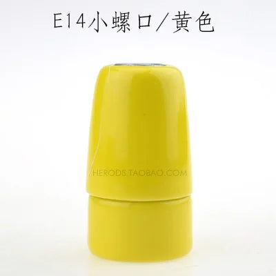 DecorBites™ Ceramic E14 Socket Bulb Holder Table Pendant Light Fitting-Lamp Holder Base