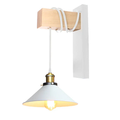 DecorBites™ Industrial Pulley Wall Light - Retro Loft Sconce Fixture for Home, Cafe, Bar