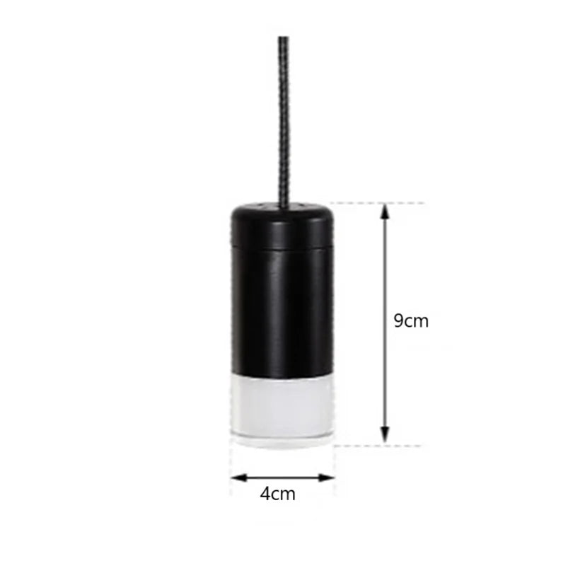 DecorBites™ Black Rope DIY Pendant Lamp Modern LED Ceiling Hanging Light Fixtures NordiLux Living Room