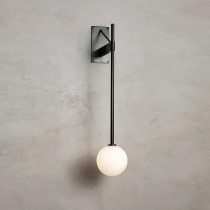 DecorBites™ Geometric Iron Wall Lamp: Modern Nordic Design for Living Room, Bedroom, or Bedside