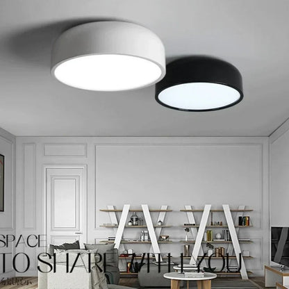 DecorBites™ Circular LED Ceiling Light for Bedroom Living Room Modern Nordic Design