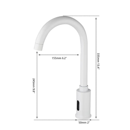 DecorBites™ Automatic Sensor Bathroom Faucet, Solid Brass, Water Saving, Touch-Free Electric Tap