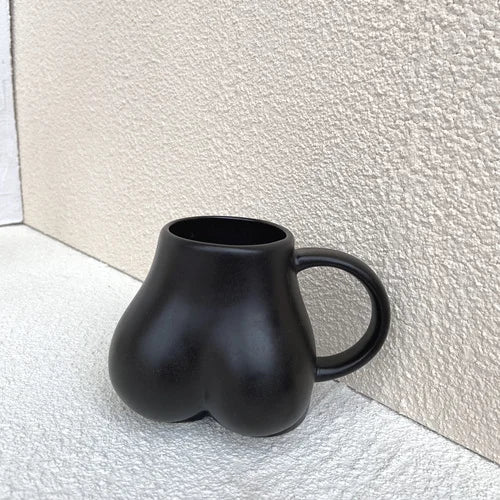 DecorBites™ Lovely Butt Shape Ceramic Coffee Cup Storage Decoration