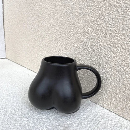 DecorBites™ Lovely Butt Shape Ceramic Coffee Cup Storage Decoration