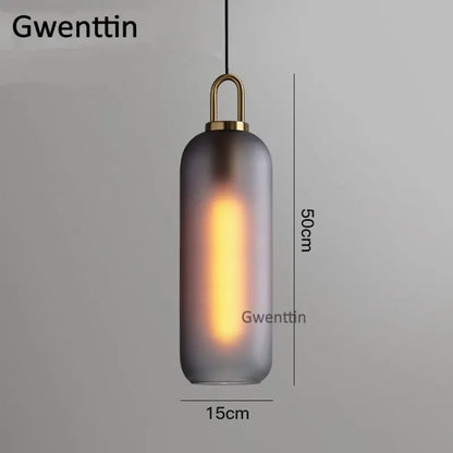 DecorBites™ Luxe Glass Ball Pendant Lights: LED Nordic Hanging Lamp for Home Art Decor