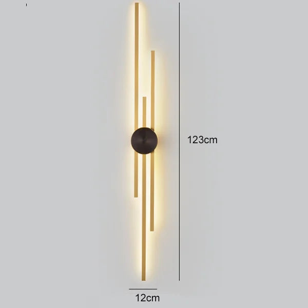 DecorBites™ Copper Wall Light for Bedroom, Living Room, TV Background - Minimalist Luxury Design