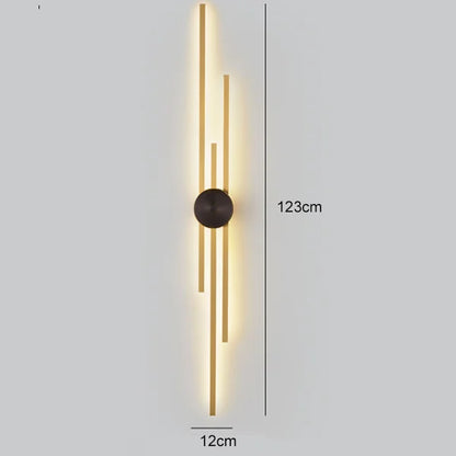 DecorBites™ Copper Wall Light for Bedroom, Living Room, TV Background - Minimalist Luxury Design
