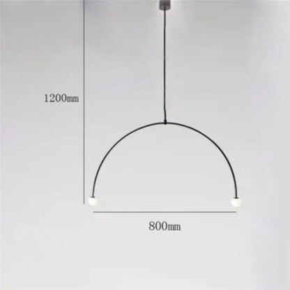 DecorBites™ Iron Balance Chandelier: Scandinavian Post-Modern Living Room Pendant Lamp