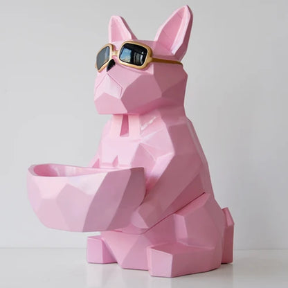 DecorBites™ Cool Dog Tissue Box Holder with Storage Box Home Office Decor Dog Figurine