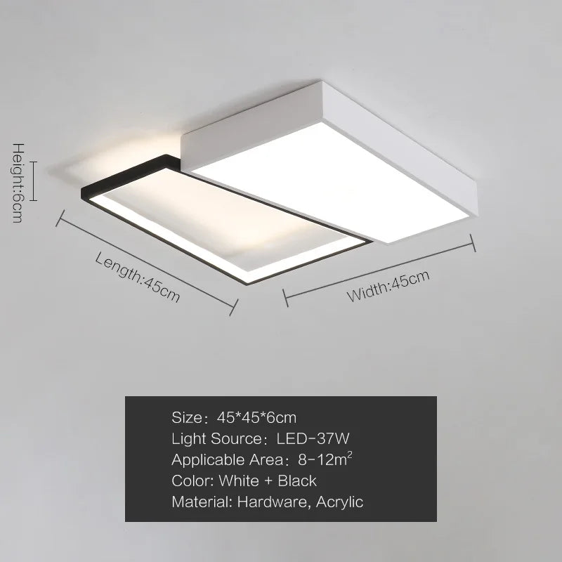 DecorBites™ Bedroom Lamp Ceiling Light Modern Simple Luxury Nordic Style