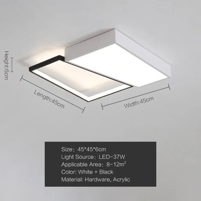 DecorBites™ Bedroom Lamp Ceiling Light Modern Simple Luxury Nordic Style