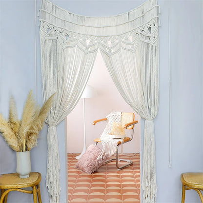 DecorBites™ Bohemian Cotton Macrame Wall Hanging 130*180cm