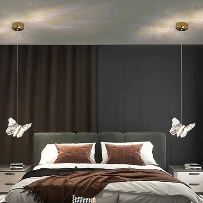 DecorBites™ Butterfly Ladder Pendant Lights Chandelier for Loft Decor Interior Lighting Stairs Bedside