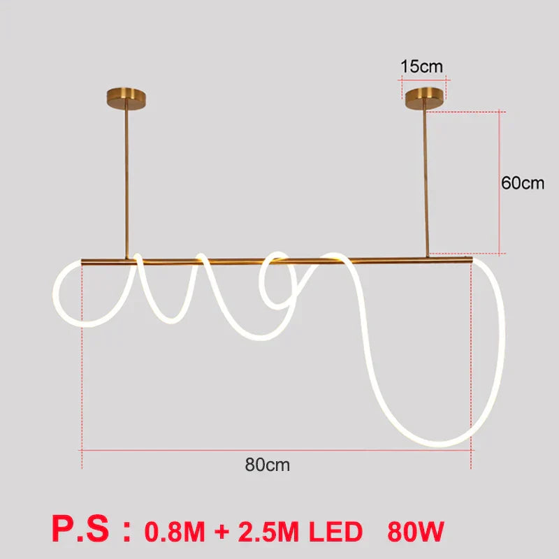 DecorBites™ 360° Luminous LED Pendant Lights: Modern & Stylish Indoor Hanging Lamp for Living Room & Restaurant