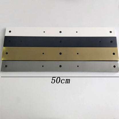DecorBites™ Brass/Silver Base Plate Lighting Accessories: Round/Rectangular Ceiling Canopy Lamps Chassis