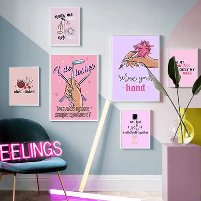 DecorBites™ Beauty Salon Wall Art Set