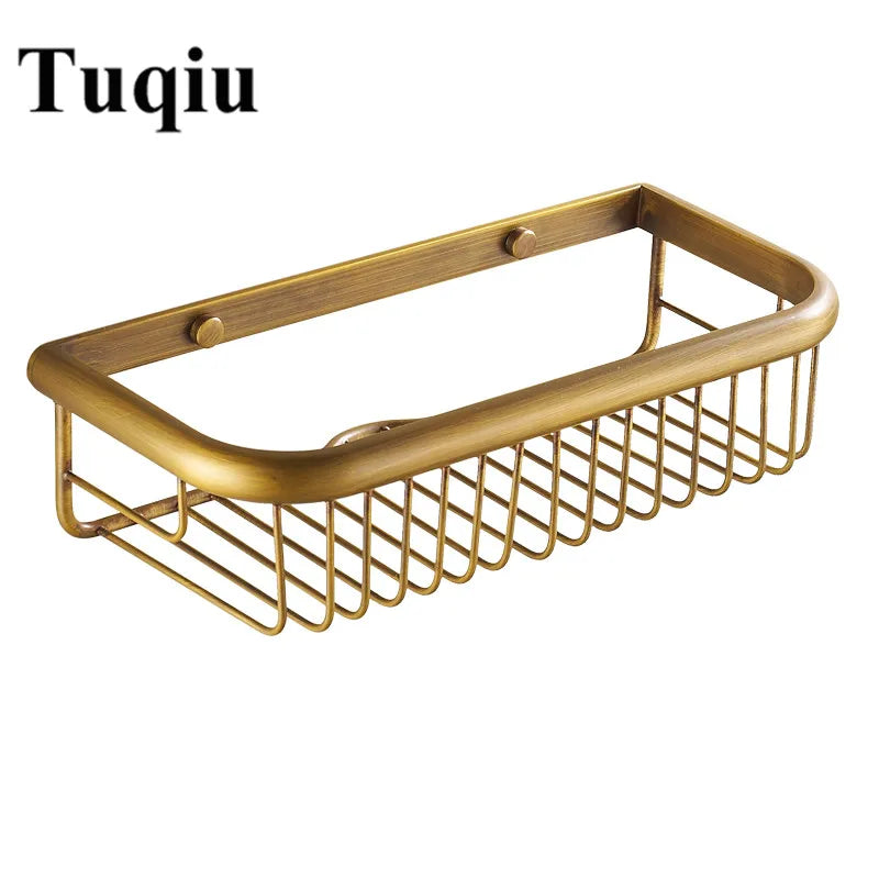™ Gold Brass Bathroom Shelf with Soap Holder 30cm/45cm