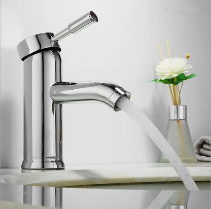 DecorBites™ Black Single Handle Luxury Bathroom Faucet Switch Mixer Taps for Wash Basin