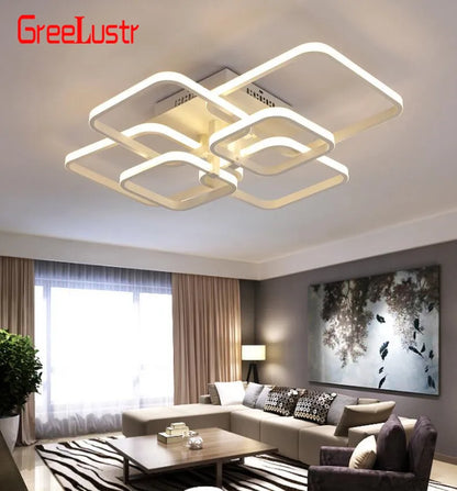 DecorBites™ Acrylic Ceiling Lights Modern Chandelier LED Lamps Dining Living Room Bedroom Decor