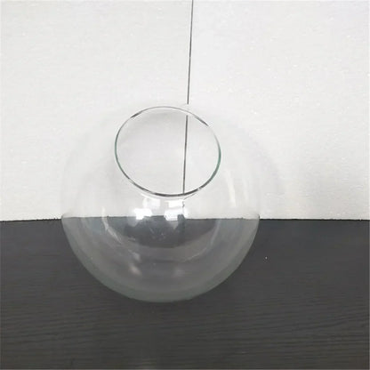 DecorBites™ Clear Glass Lamp Shade Round Light Cover Replacement - D13cm to D25cm