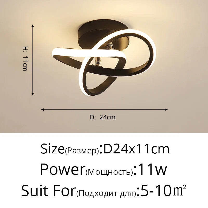 DecorBites™ LED Ceiling Light for Modern Indoor Lighting in Minimalist Style