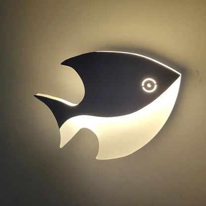 DecorBites™ LED Fish Shape Wall Lamp Modern Creative Acrylic Decor for Indoor Spaces