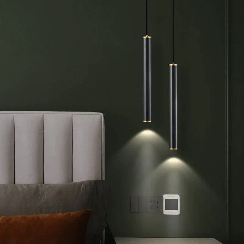 DecorBites™ Copper Bedroom Chandelier & Modern Bar Spot Light Wall Sconce Set
