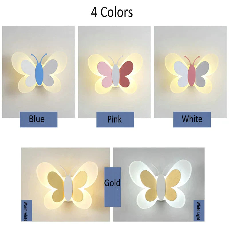 DecorBites™ Butterfly Wall Lamp: Charming LED Light for Kids' Bedroom and Nursery