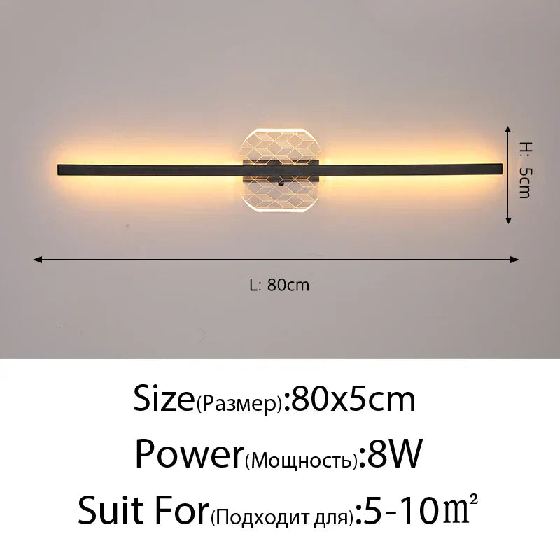DecorBites™ LED Mirror Wall Lamp for Modern Minimalist Decor