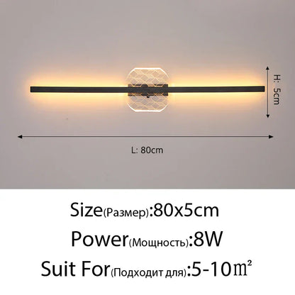 DecorBites™ LED Mirror Wall Lamp for Modern Minimalist Decor