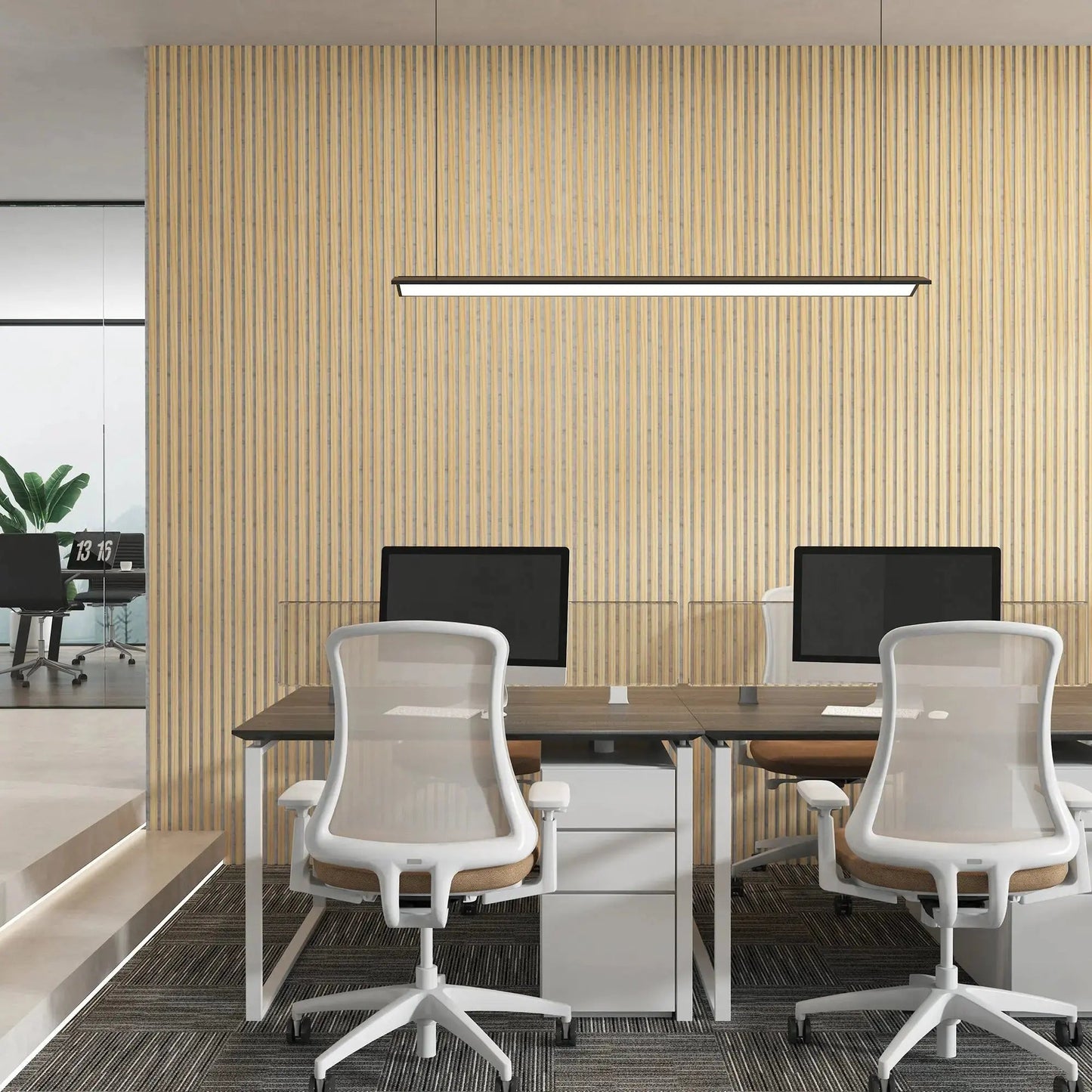 Hausvita Acoustic Solid Wood Slat Wall Panels ( 2 Panels Per Box ) -Wholesale