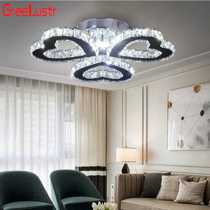 DecorBites™ Crystal Nordic LED Ceiling Chandelier for Modern Indoor Lighting