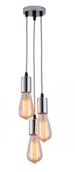 DecorBites™ 3-Head LED Pendant Lamp Industrial Ceiling E27 Retro Hanging Light