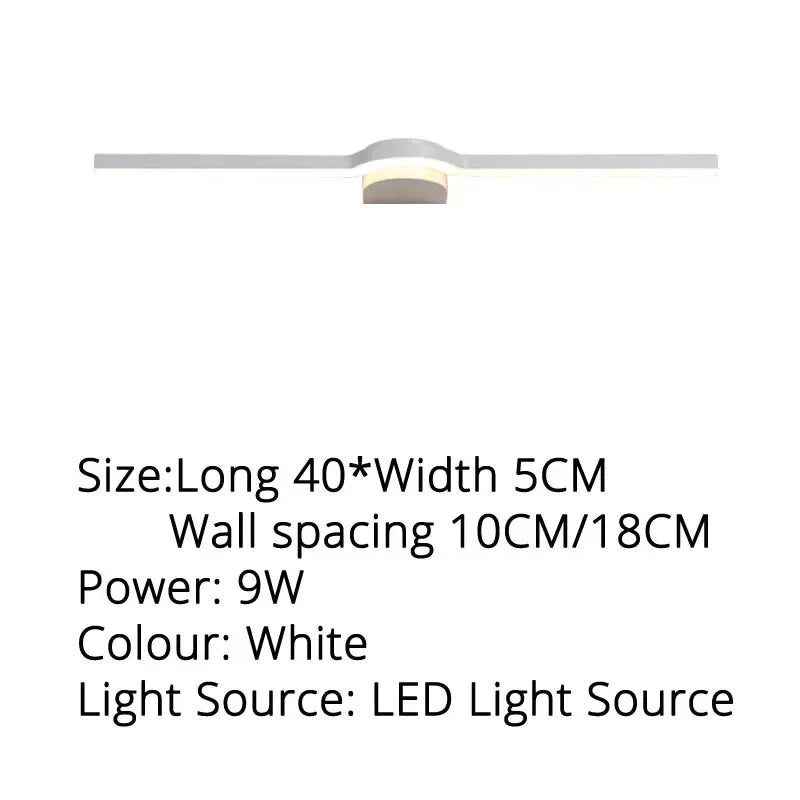 DecorBites™ LED Mirror Wall Sconces for Bathroom Dressing Table, Kitchen - 80cm, 60cm, 40cm