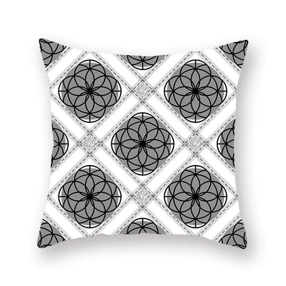 DecorBites™ Geometric Star Stripe Print Pillowcase - Wholesale, 45x45cm