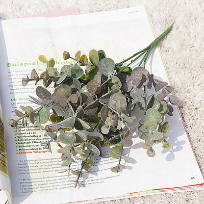 DecorBites™ Green Eucalyptus Branch: Faux Leaves for Home & Wedding Decor