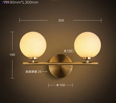 DecorBites™ Glass Ball LED Wall Lights Modern Wall Lamp Sconce for Home Lighting