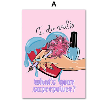 DecorBites™ Beauty Salon Wall Art Set