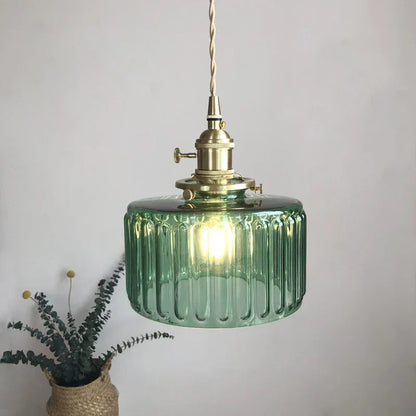 DecorBites™ Brass Pumpkin LED Pendant Light - Japanese Style Bedroom Suspension
