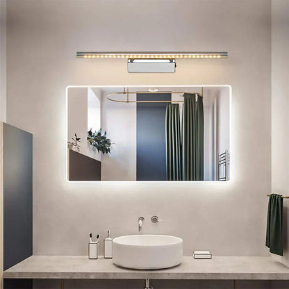 DecorBites™ LED Bathroom Wall Light Stainless Steel Makeup Mirror Lamp Fixtures