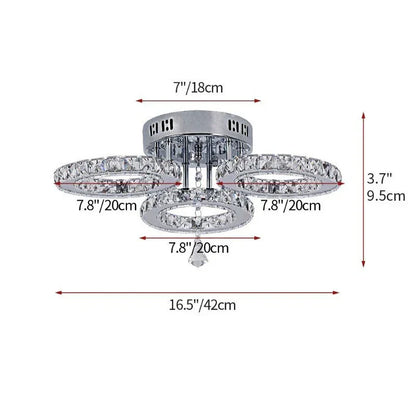 DecorBites™ Crystal Nordic LED Ceiling Chandelier for Modern Indoor Lighting