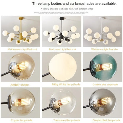 ™ Gold Branch LED Chandelier for Modern Living Room Decor